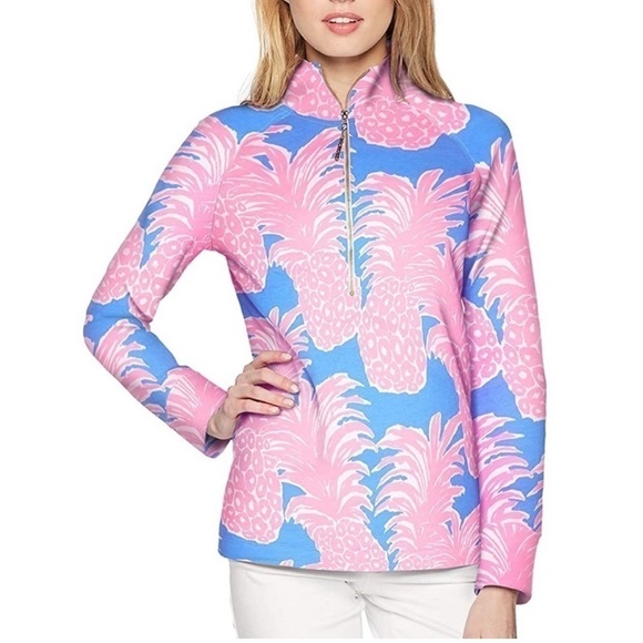 Lilly Pulitzer UPF 50+ Skipper Popover Little Flamenco XXS‎ NEW - Picture 2 of 6